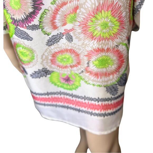 Ark & Co Floral Midi Dress Cutout Back & Bell Sleeves Boho Chic Resort  Small - Picture 8 of 11